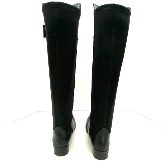 Vince Camuto Women's Black Multi-Texture Kellisi Stretch Panel Knee High Boot - Picture 5 of 16